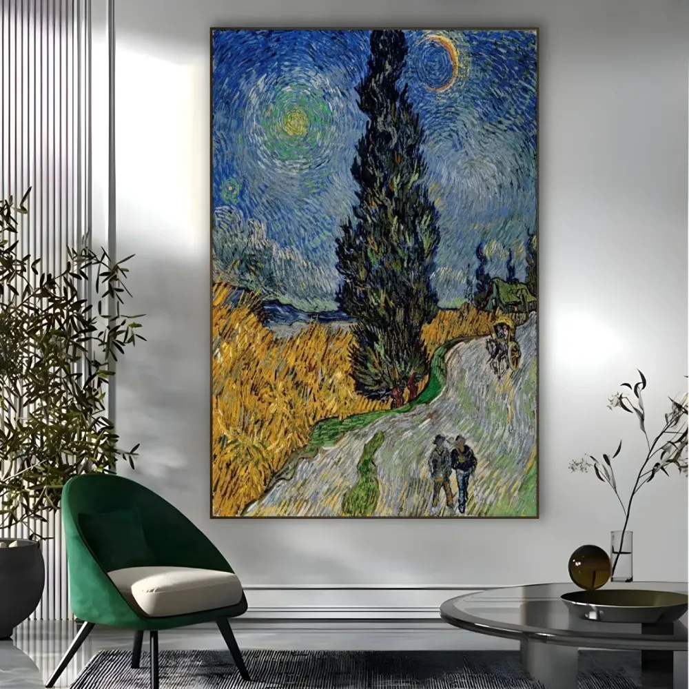Tie sypressin ja tähden kanssa, Vincent Van Gogh OGC