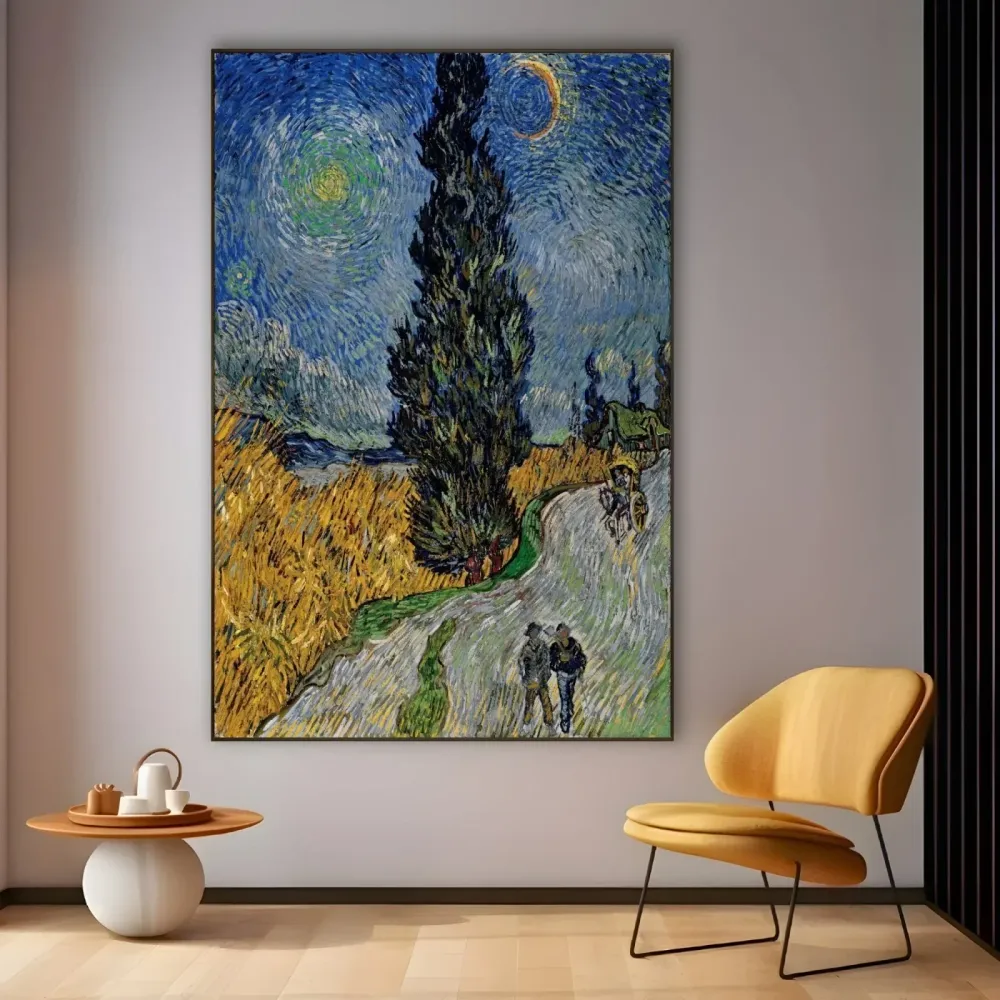 Tie sypressin ja tähden kanssa, Vincent Van Gogh OGC