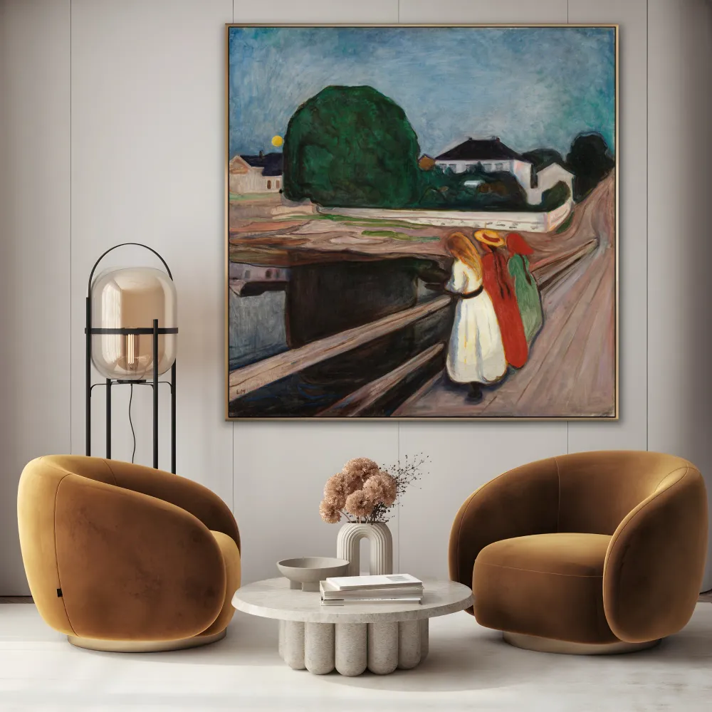 Tytöt sillalla, Edvard Munch OGC