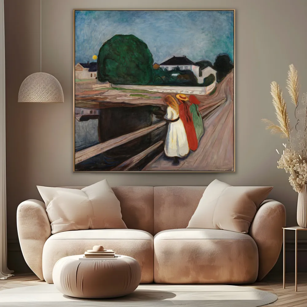 Tytöt sillalla, Edvard Munch OGC