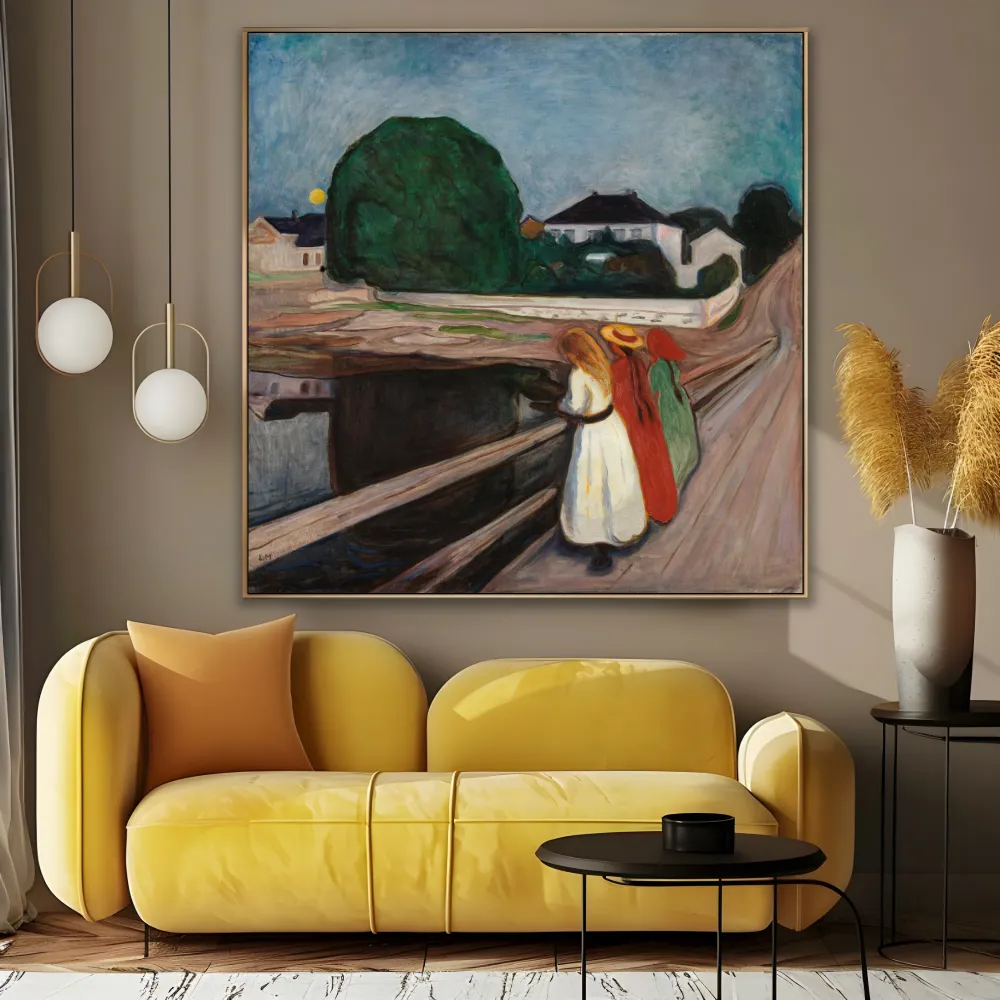Tytöt sillalla, Edvard Munch OGC