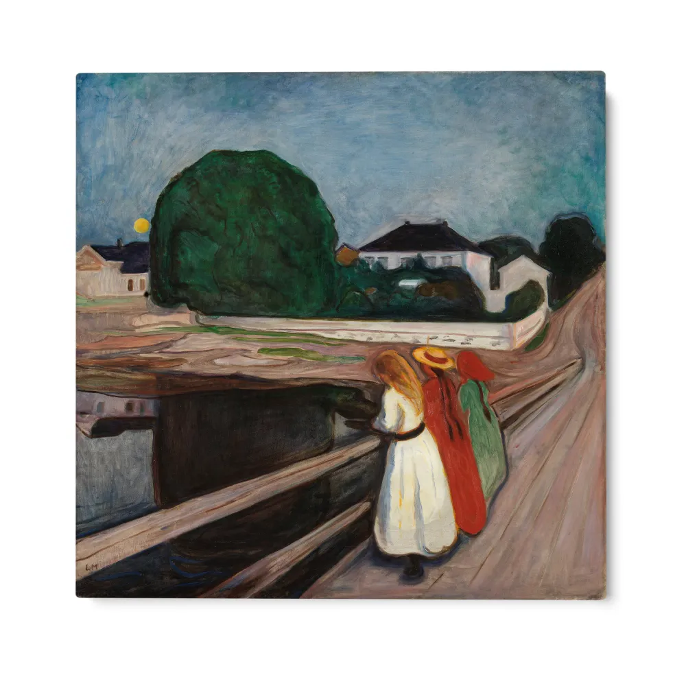 Tytöt sillalla, Edvard Munch OGC