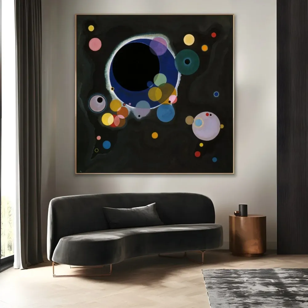 Useita ympyröitä, Wassily Kandinsky OGC