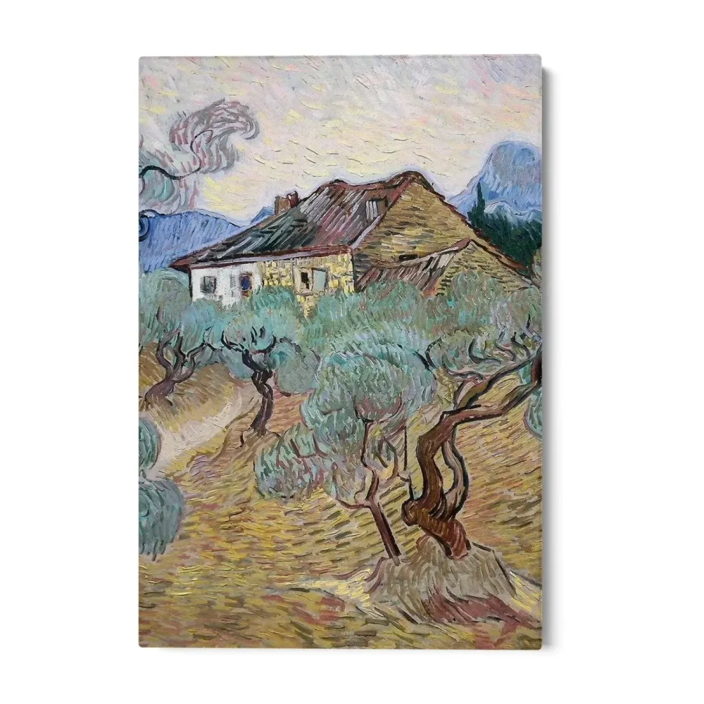 Valkoinen mökki oliivipuiden keskellä, Vincent Van Gogh OGC