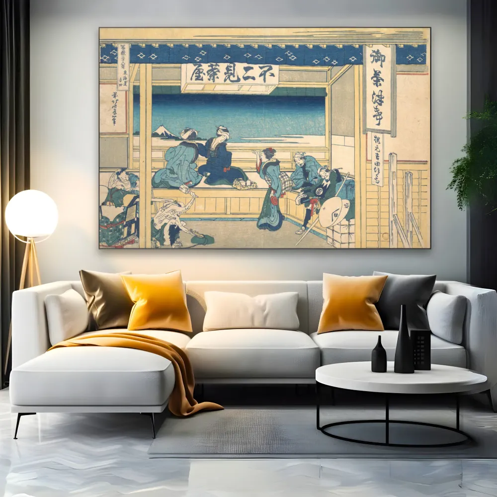 Yoshida Tokaido, Katsushika Hokusai OGC