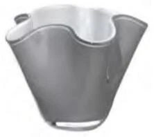 Onlylux cachepot maljakko Wave mini H 13cm opaalinharmaa OL01741
