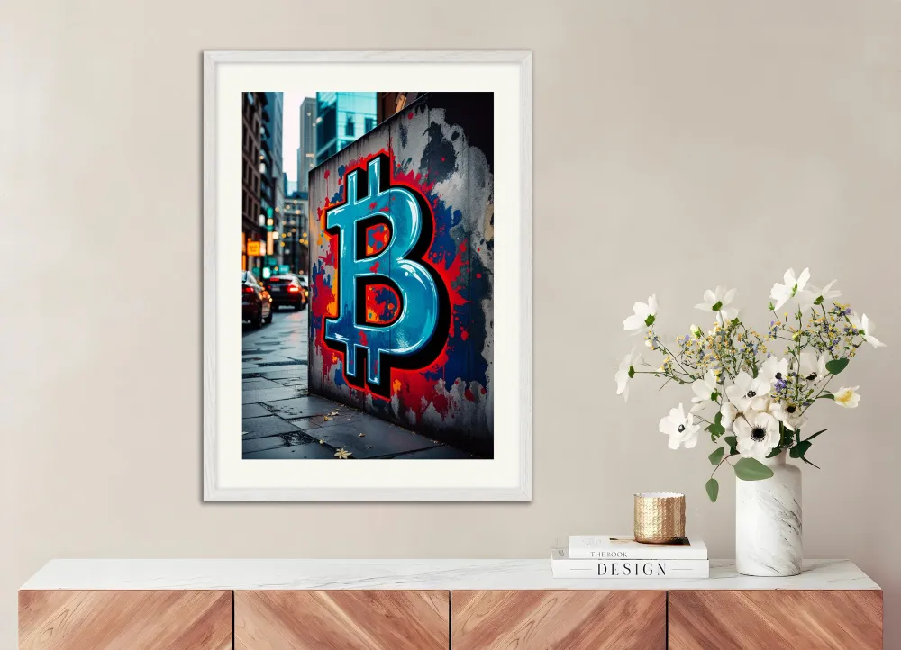 Bitcoinin katutaide - juliste Posterscape Creative Studio