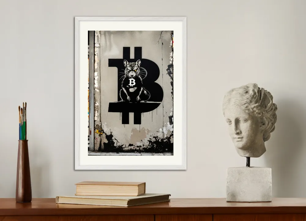 Bitcoin-juliste, rotta Posterscape Creative Studio