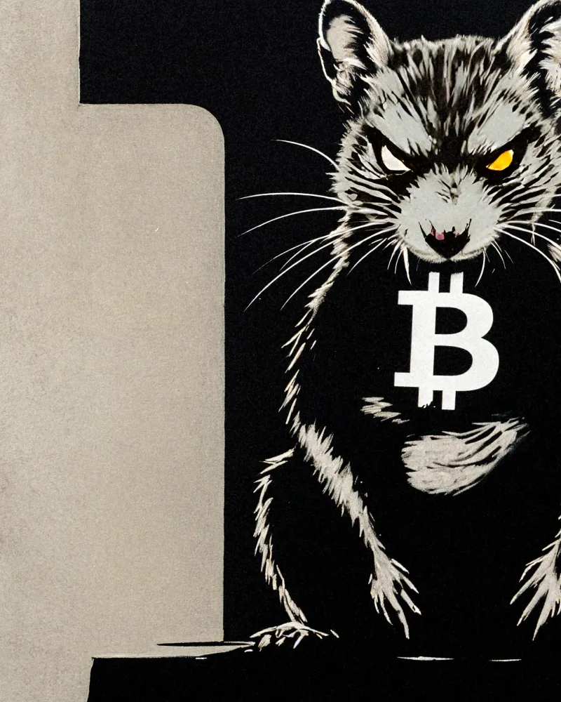 Bitcoin-juliste, rotta Posterscape Creative Studio