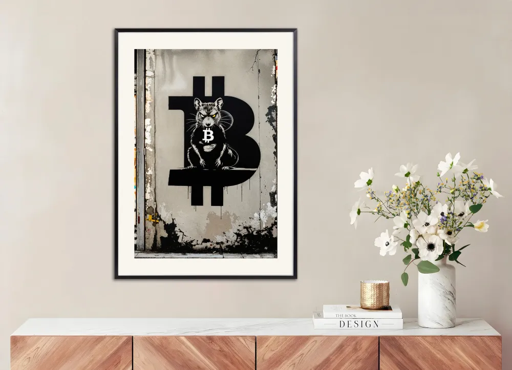 Bitcoin-juliste, rotta Posterscape Creative Studio