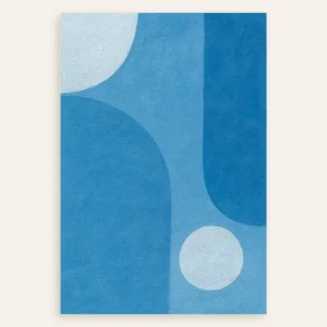 Blue Atmosphere – abstraktit siniset muodot juliste Posterscape Creative Studio