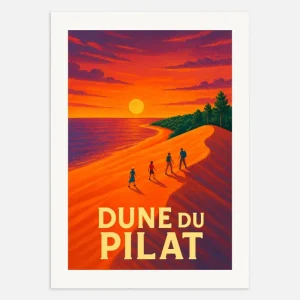 Dune Pilat 02, Auringonlasku - Juliste Posterscape Creative Studio