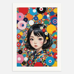 Japanilainen kawaii-juliste, pieni tyttö Posterscape Creative Studio