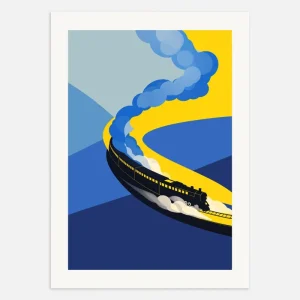 Juna juliste, graafinen suunnittelu Posterscape Creative Studio