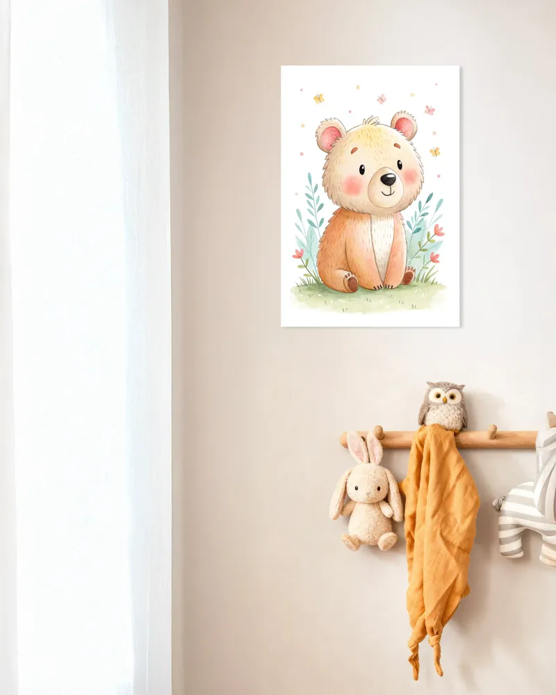 Karhujuliste – Lastenhuoneen taulu Posterscape Creative Studio