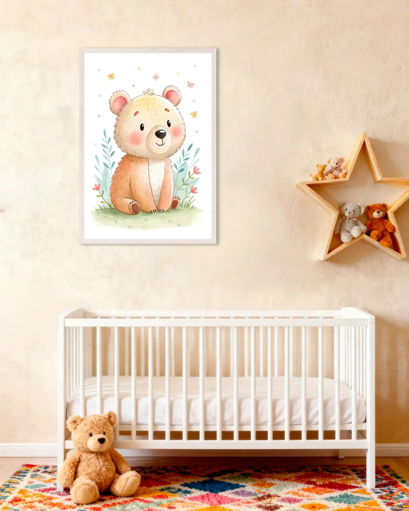 Karhujuliste – Lastenhuoneen taulu Posterscape Creative Studio