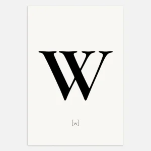 Kirjain W - Juliste Posterscape Creative Studio