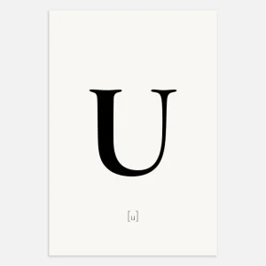 Kirjain U - Juliste Posterscape Creative Studio