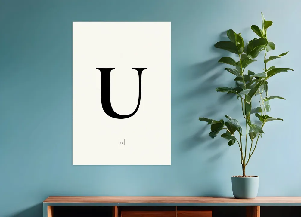 Kirjain U - Juliste Posterscape Creative Studio