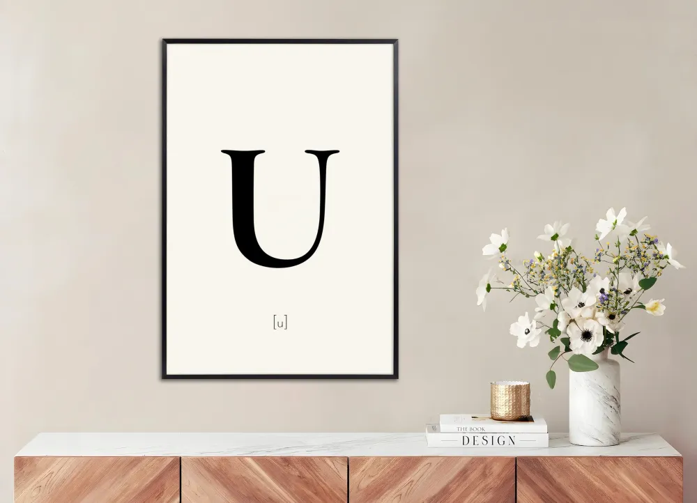 Kirjain U - Juliste Posterscape Creative Studio