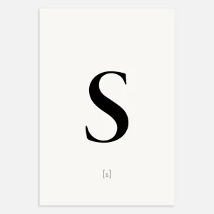 Kirjain S - Juliste Posterscape Creative Studio