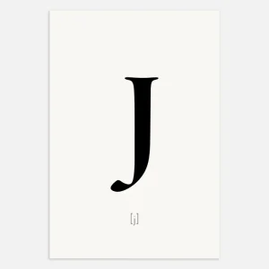 Kirjain J - Juliste Posterscape Creative Studio