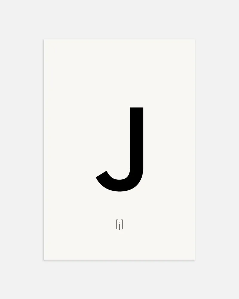 Kirjain J - Juliste Posterscape Creative Studio