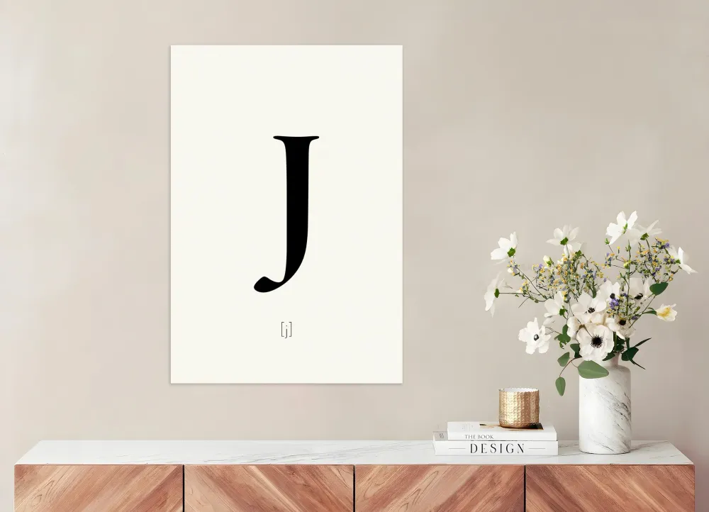 Kirjain J - Juliste Posterscape Creative Studio