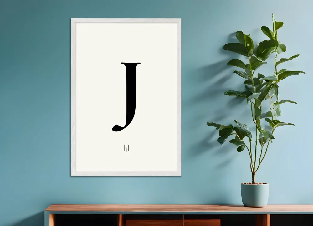 Kirjain J - Juliste Posterscape Creative Studio