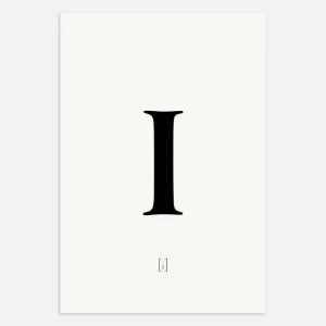 Kirjain I - Juliste Posterscape Creative Studio