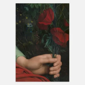 Louis Janmot "Fleur des Champs" Käden Yksityiskohta - Unikkojuliste Posterscape Creative Studio