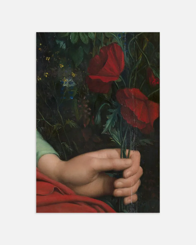 Louis Janmot "Fleur des Champs" Käden Yksityiskohta - Unikkojuliste Posterscape Creative Studio