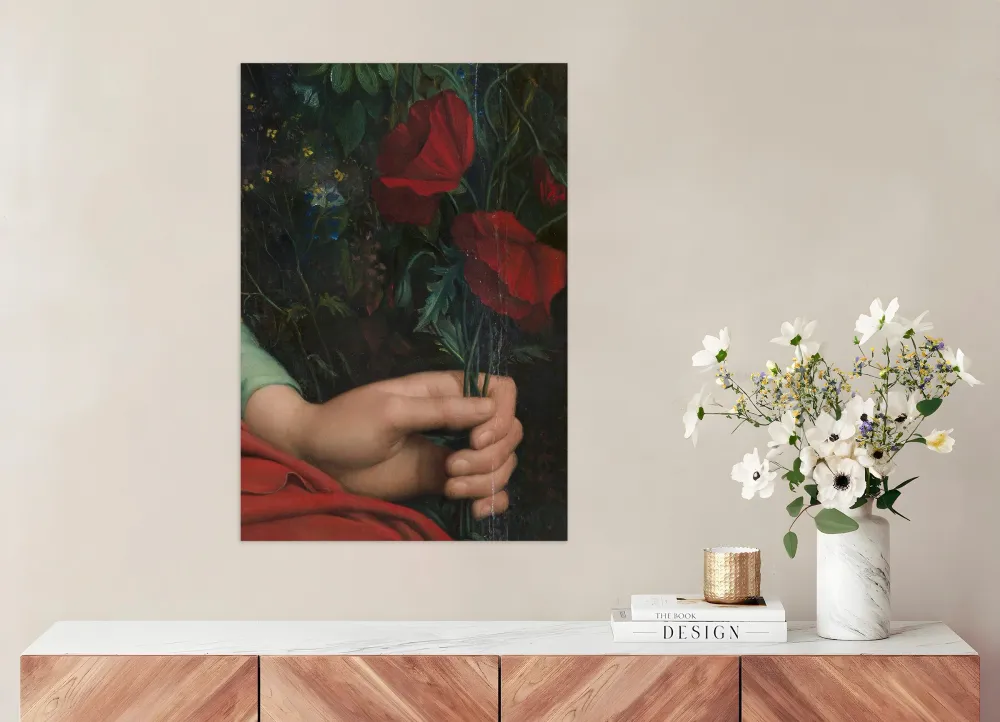 Louis Janmot "Fleur des Champs" Käden Yksityiskohta - Unikkojuliste Posterscape Creative Studio