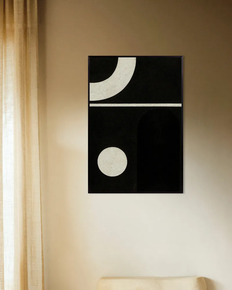 Musta-valkoiset muodot – Minimalistinen geometrinen juliste Posterscape Creative Studio