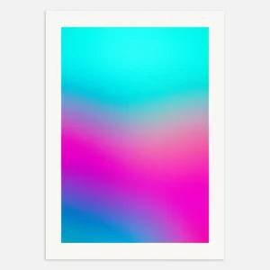 Toinen maailma, toinen aika - värien liukuväri - Juliste Posterscape Creative Studio