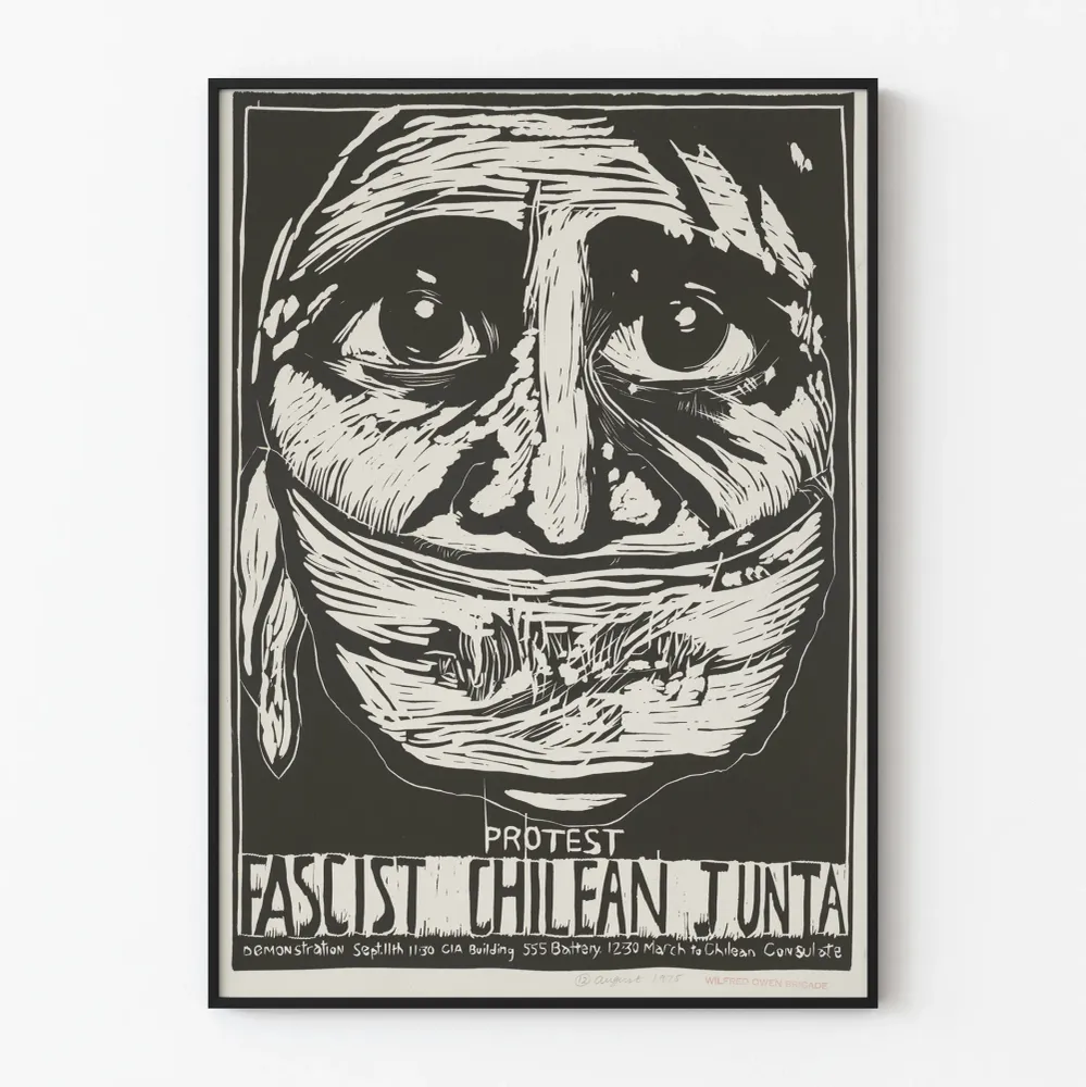 Protestijuliste Chileen fascistista juntasta