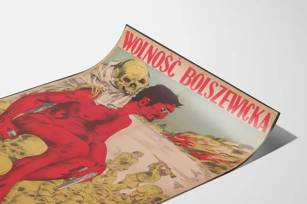 Puolalainen propagandajuliste 'Wolność Bolszewicka' 1920