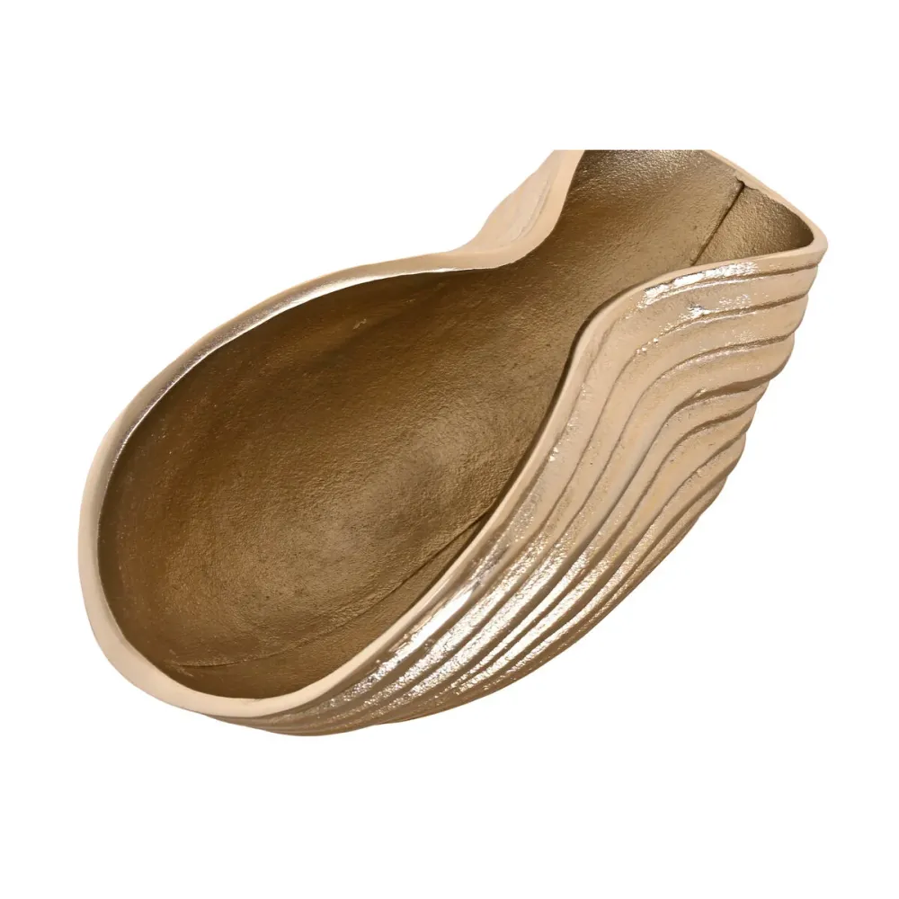 Pöytäkoriste Home ESPRIT Kullattu Alumiini 30 x 16 x 14 cm
