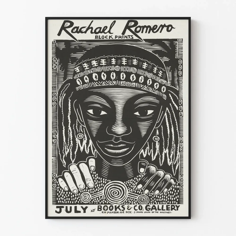 Rachael Romero serigrafi juliste - Tyylilohko painatukset mustavalkoiset
