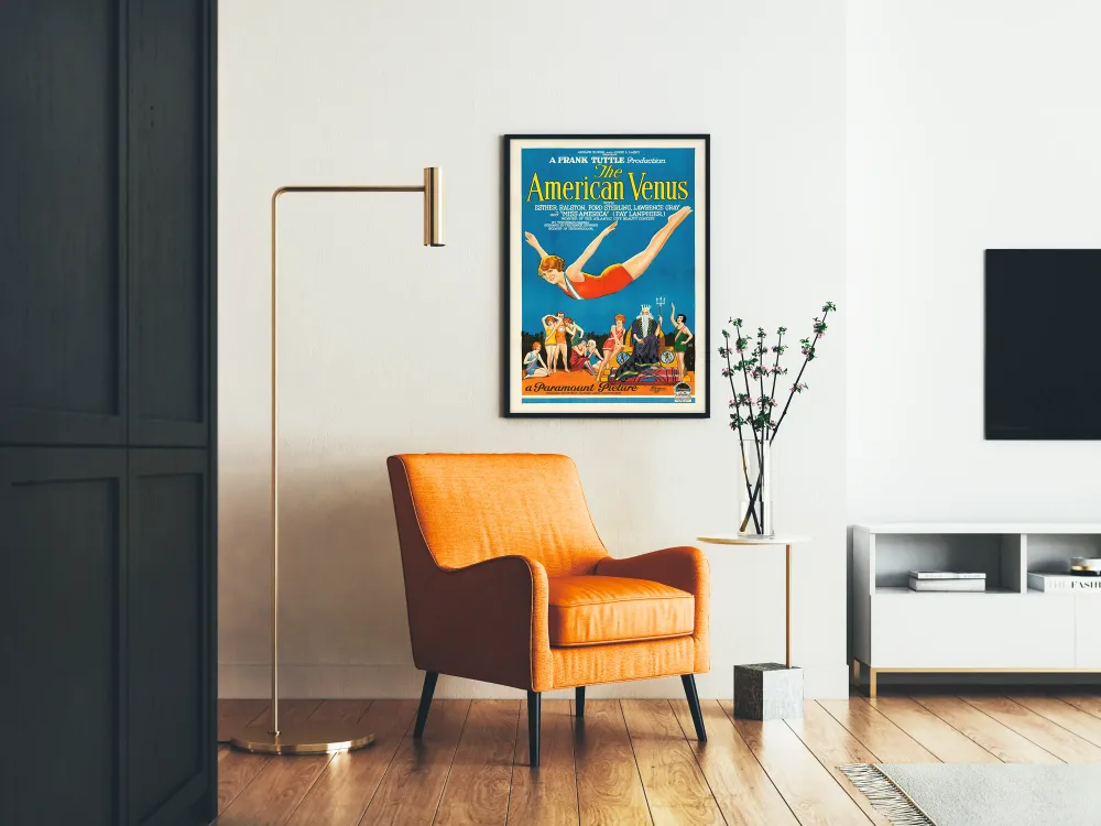 Retro juliste American Venus, elokuvateatterin seinäkoristelu