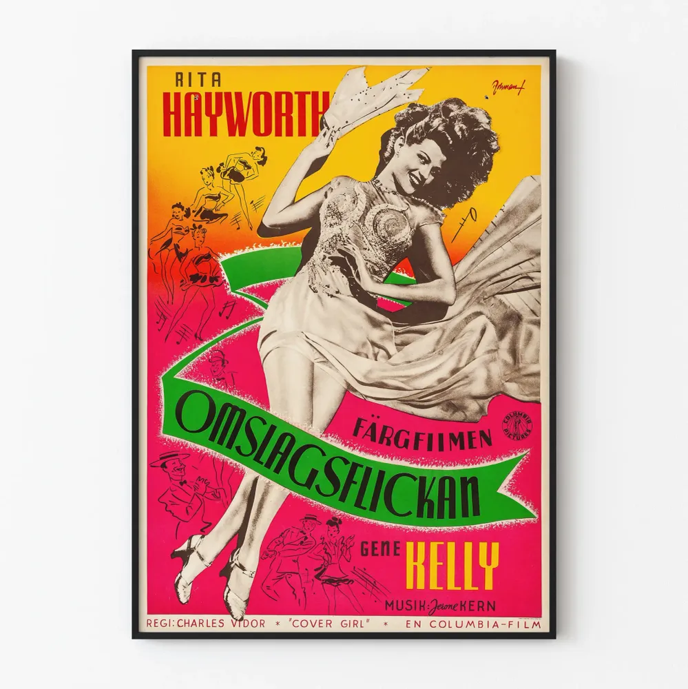 Retro juliste Cover Girl Rita Hayworthilla