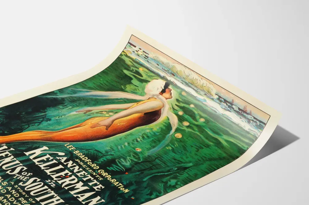 Retro juliste Etelänmeren Venus - Elokuvateollisuuden seinäkoristelu
