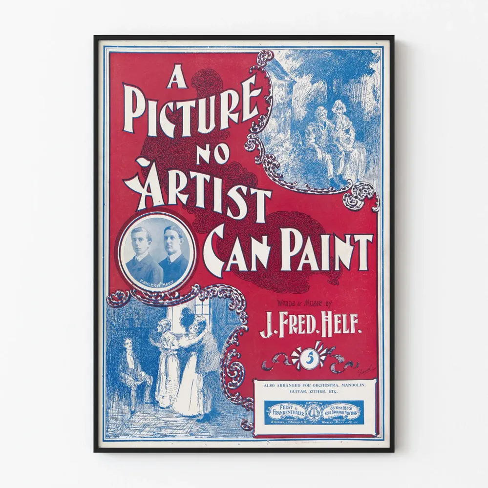 Retro juliste Picture No Artist Can Paint - Retro seinäkoristelu