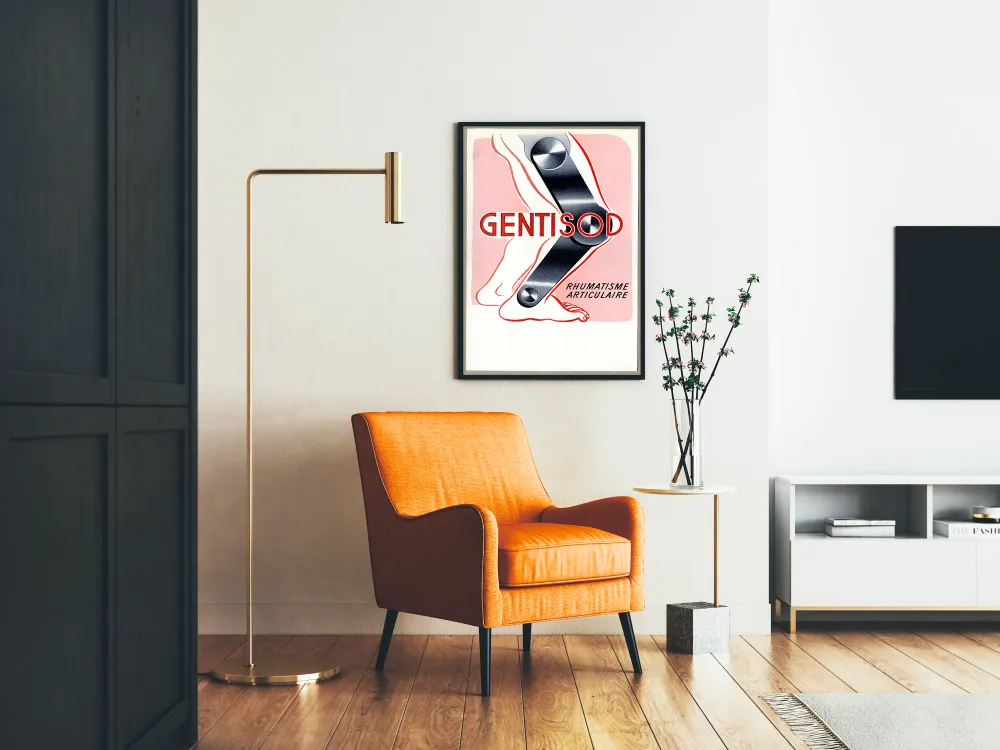 Retro juliste seinäkoriste - Gentisod nivelreuma