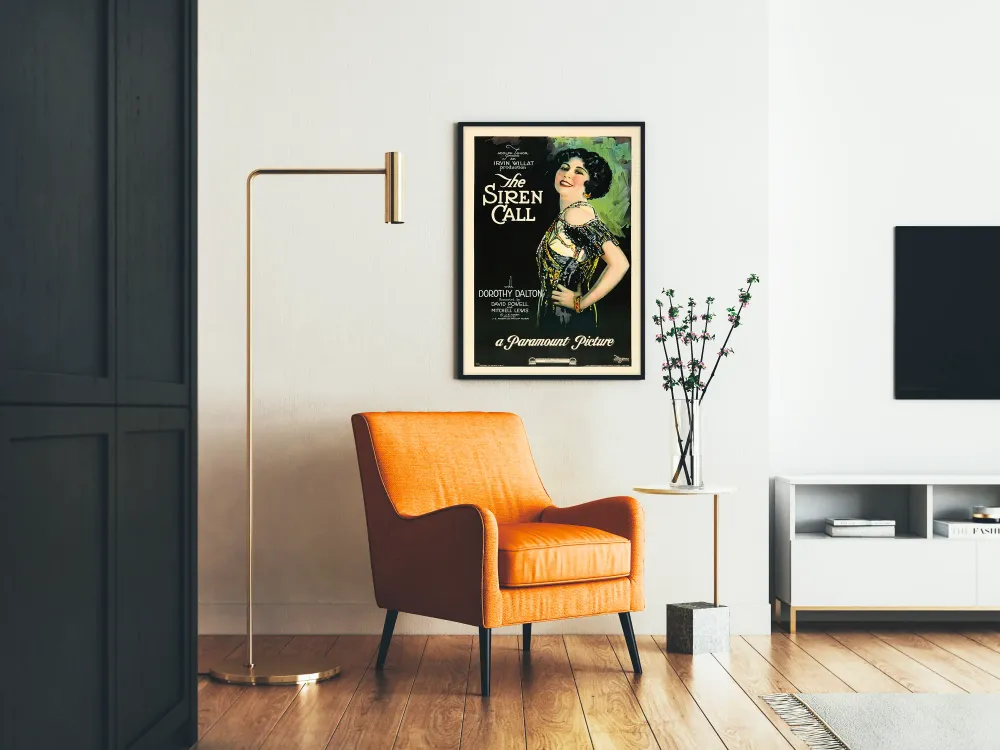 Retro juliste Siren Call – Elokuvateollisuuden seinäkoristelu