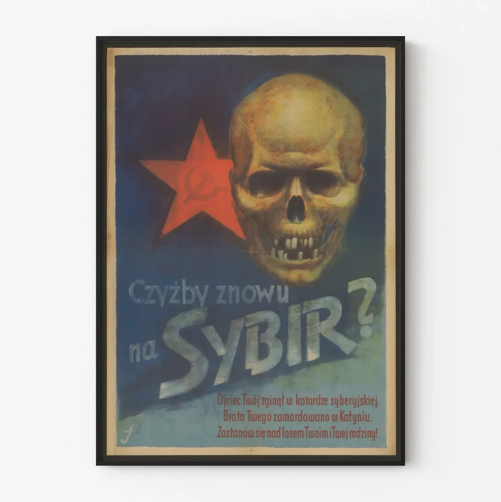 Retro seinäjuliste Sybir - Kuolemansyvä ja punainen tähti
