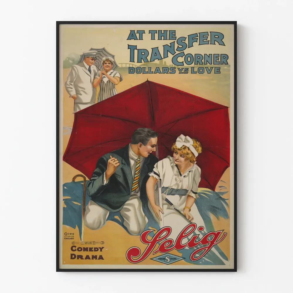 Retrojuliste At Transfer Corner - Vanha draamakomedia