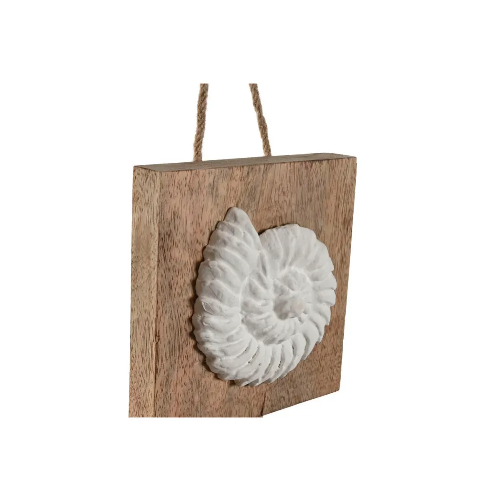 Riippuva koriste Home ESPRIT Valkoinen Luonnollinen Välimeren 15,5 x 4 x 80 cm (2 osaa)