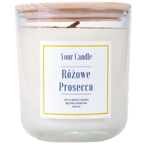 Ruusunpunainen prosecco-soijakynttilä 210 ml - VOTRE BOUGIE
