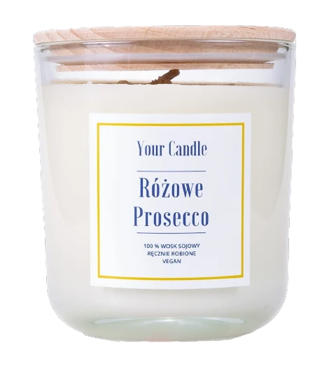 Ruusunpunainen prosecco-soijakynttilä 210 ml - VOTRE BOUGIE